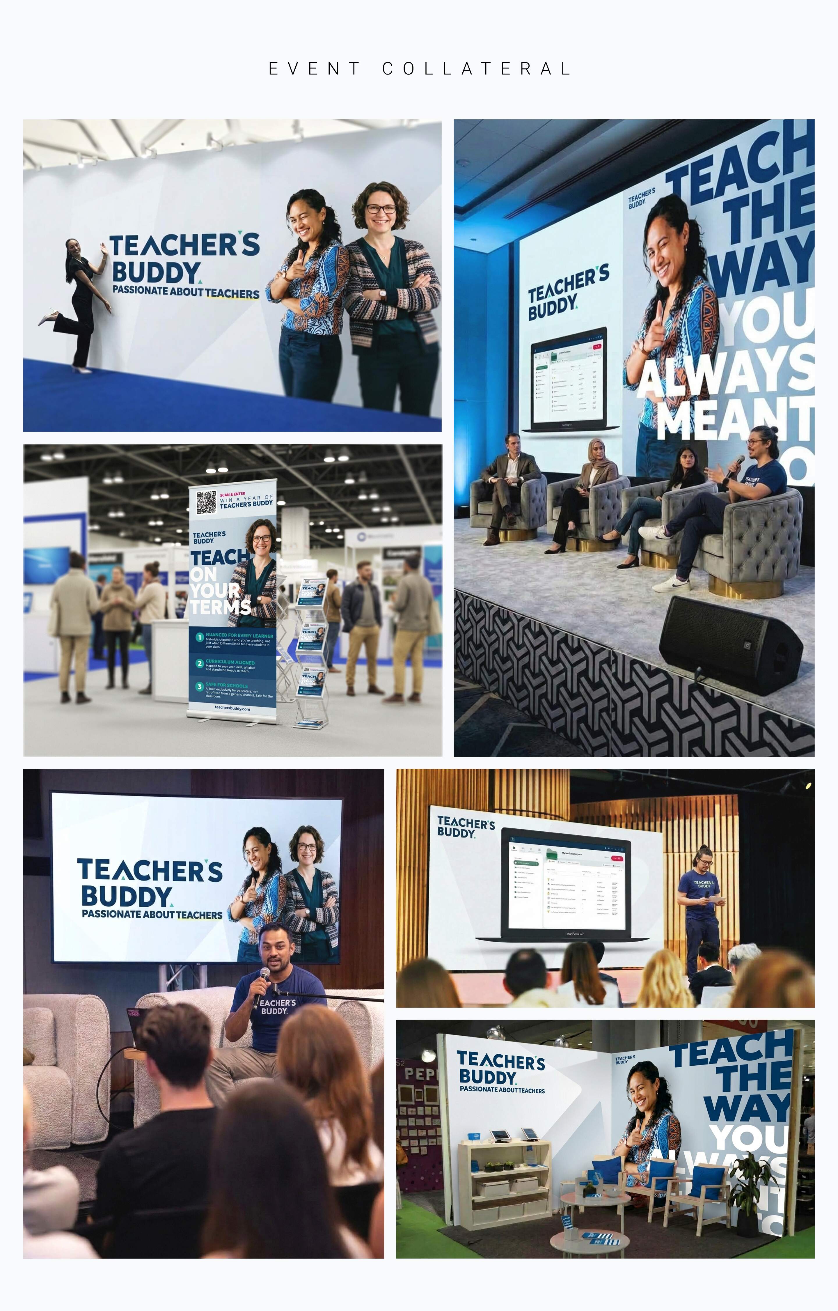 Teacher's Buddy event collateral and live presentation materials