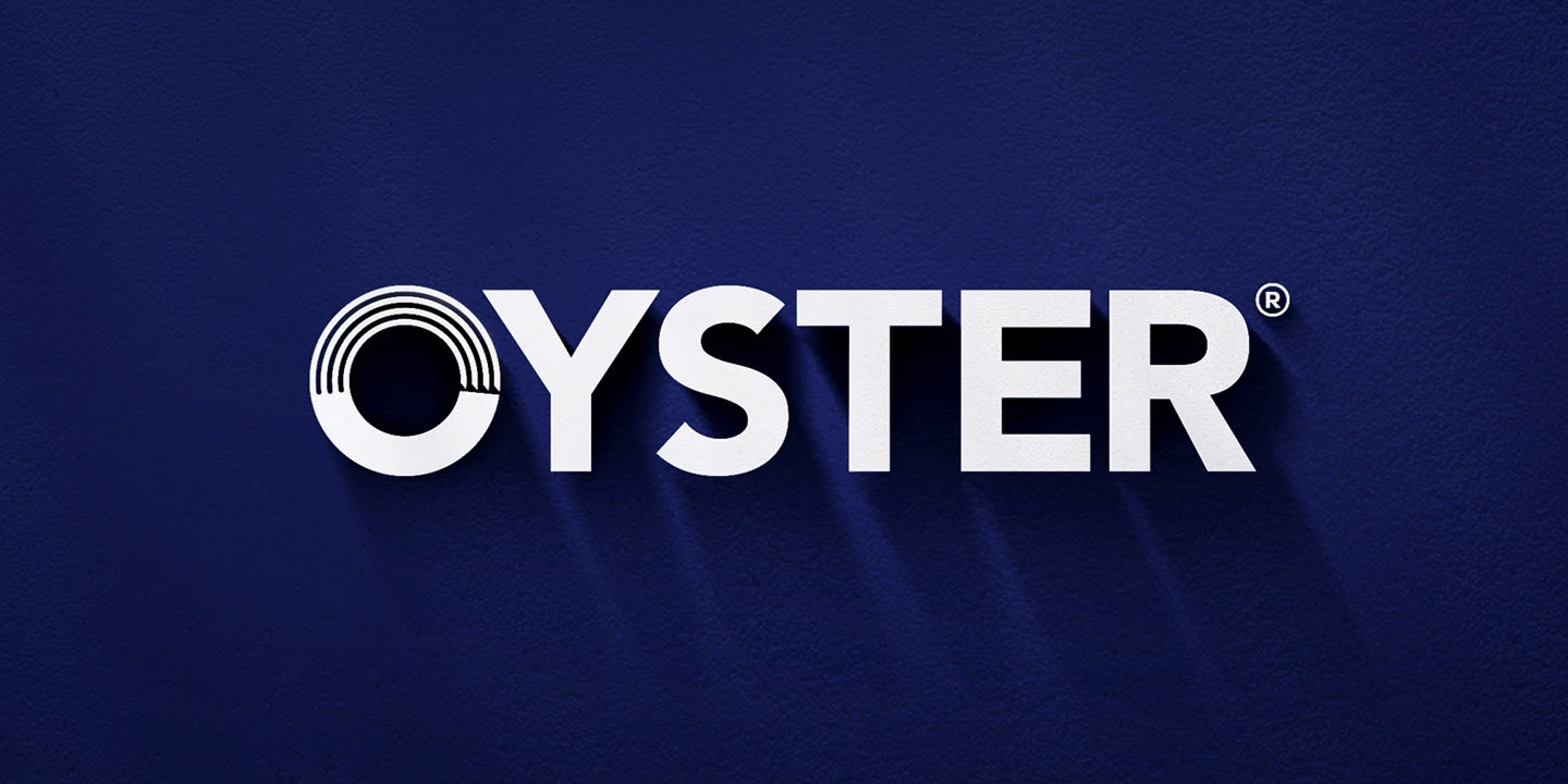 Oyster Property logo on a navy background