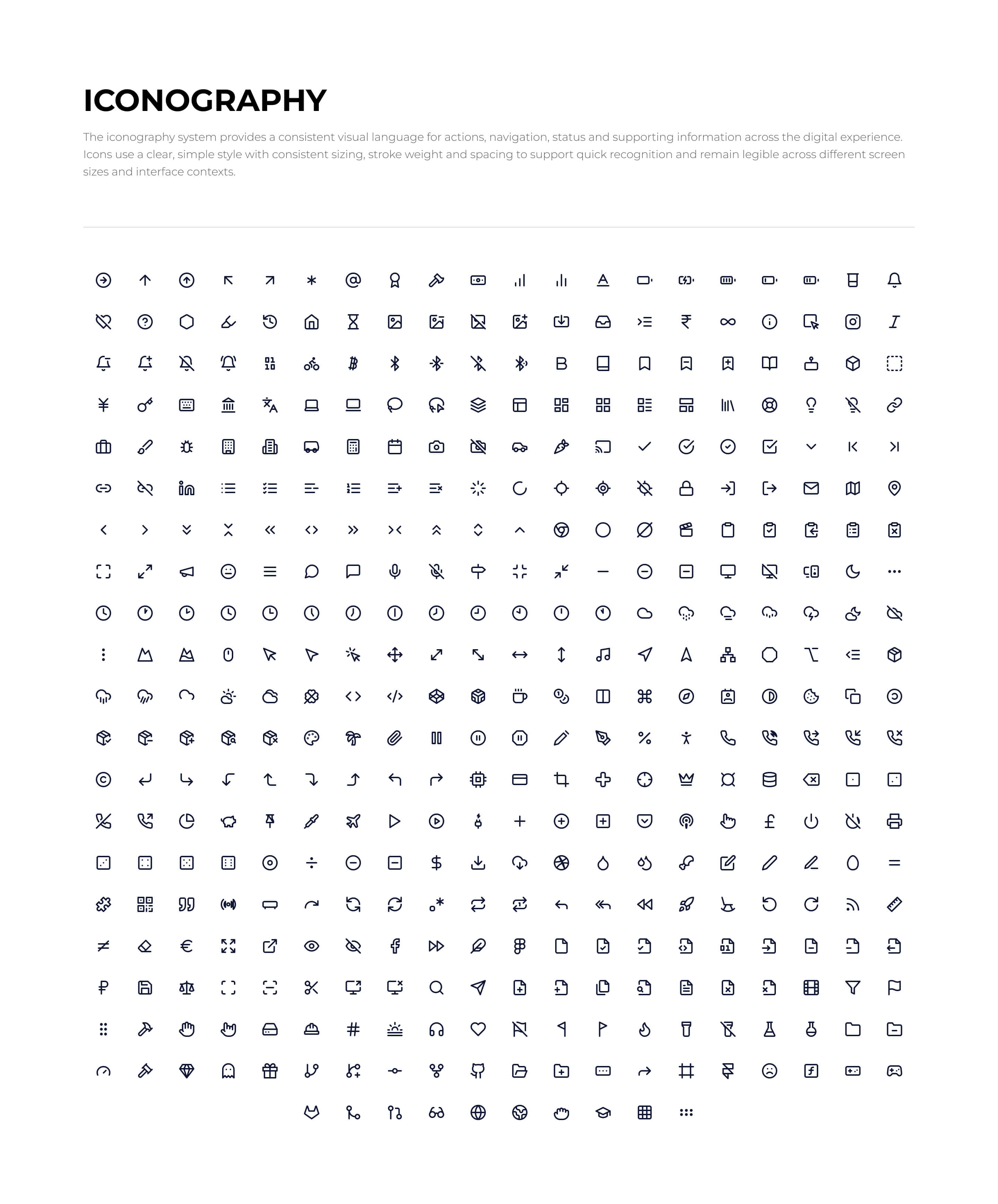 Oyster Property iconography system