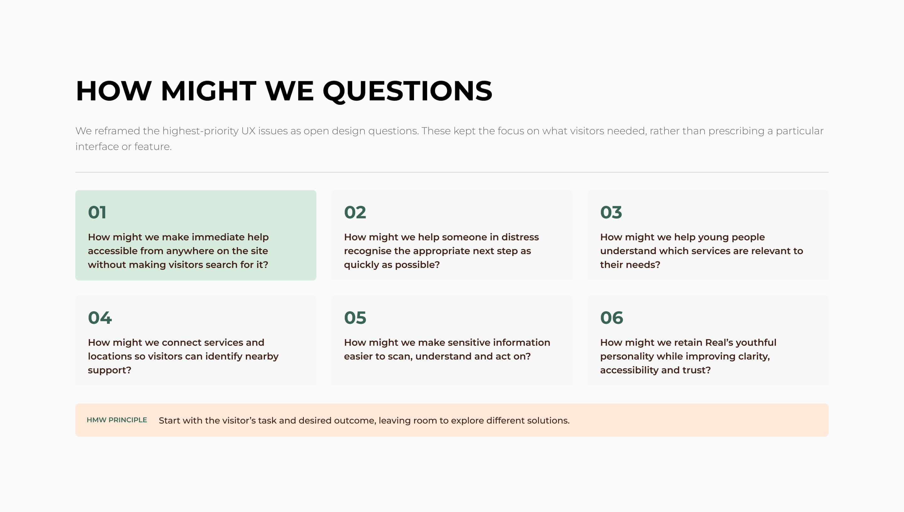 Real UX design how-might-we questions