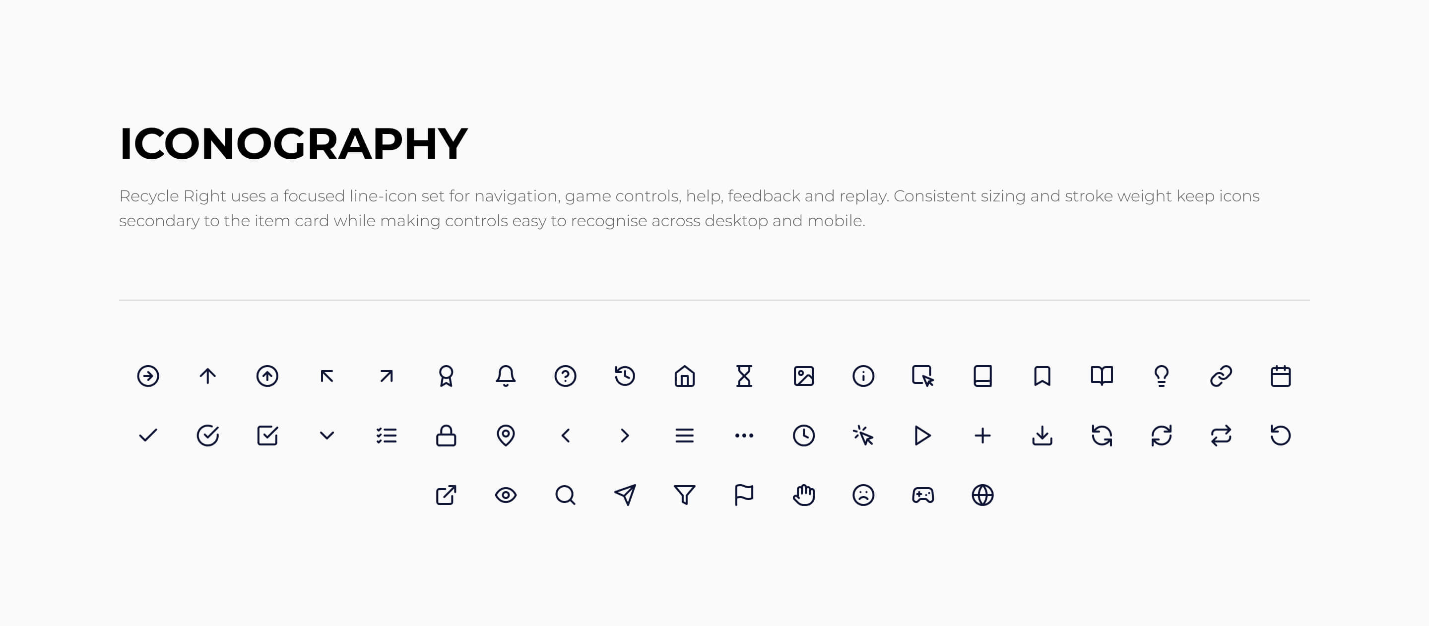 Recycle Right iconography system